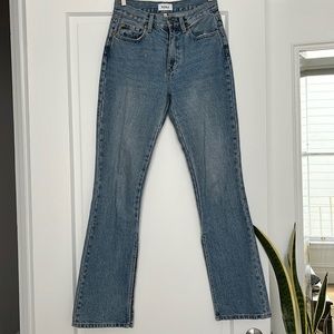 Pistola slit leg boot cut jeans